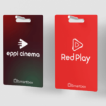 Gift card REDPLAY+ EPPI CINEMA para recarga dos aplicativos REDPLAY e EPPI CINEMA oferecido pela Smartbox
